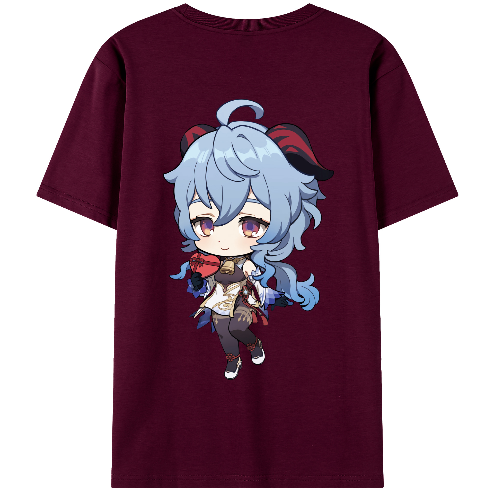 げんし神 甘雨 かんう genshin Ganyu レディース半袖Tシャツ(バックプリント)